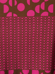 Load image into Gallery viewer, Pink & Brown Geometric 100% Silk Jersey