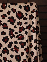 Load image into Gallery viewer, Cheetah on Beige 100% Silk Jersey