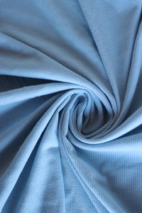 Pale Cerulean Vaeroy 2x1 Rib Knit