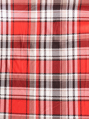 Load image into Gallery viewer, Hot Red & Dark Brown Plaid Double Brushed Poly