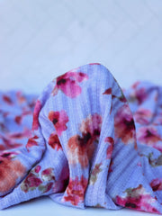 Load image into Gallery viewer, Claudia on Lavender Pointelle Rib Knit