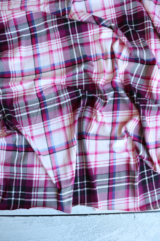 Berry Jam Plaid Double Brushed Poly