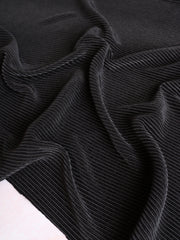 Load image into Gallery viewer, Black Pleated Knit
