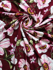 Load image into Gallery viewer, Jo on Wine Double Brushed Poly