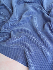 Load image into Gallery viewer, Denim Blue Pleated Knit