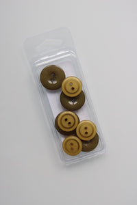 Olive | 5/8" & 3/4" Snack Packs | Just Another Button Company
