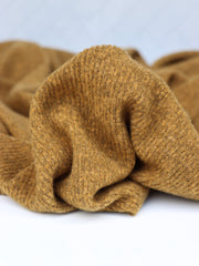 Load image into Gallery viewer, Dark Mustard Brushed 2x1 Ribbed Sweater Knit