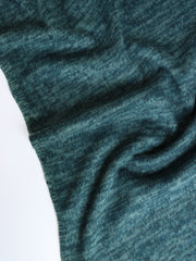 Load image into Gallery viewer, Marled Hunter Green Brushed Hacci Sweater Knit