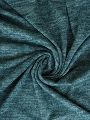 Load image into Gallery viewer, Marled Hunter Green Brushed Hacci Sweater Knit