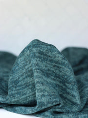 Load image into Gallery viewer, Marled Hunter Green Brushed Hacci Sweater Knit