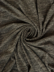 Load image into Gallery viewer, Marled Olive Brushed Hacci Sweater Knit