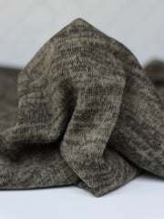 Load image into Gallery viewer, Marled Olive Brushed Hacci Sweater Knit