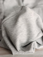 Load image into Gallery viewer, Heather Gray 2x2 Rib Tencel Spandex