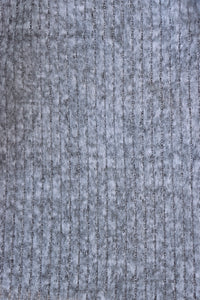 Marled Light Gray Brushed 4x1 Ribbed Sweater Knit