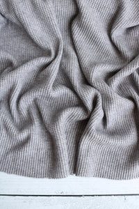 Heather Gray Banff Ultra Thick 1x1 Rib Sweater Knit
