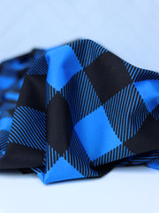 Load image into Gallery viewer, 'Blue Buffalo Plaid' K-Deer Athletic Nylon/Spandex Tricot