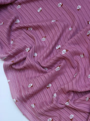 Load image into Gallery viewer, Rosie on Mauve Yummy 8x3 Rib Knit