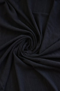 Black Bahia Rib Knit