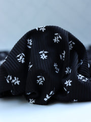 Load image into Gallery viewer, Audrey on Black Yummy 4x2 Rib Knit