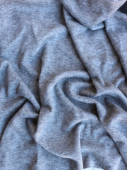 Load image into Gallery viewer, Heather Gray Morraine Double Cashmere Sweater Knit