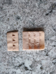 Load image into Gallery viewer, Beige Bra Hook & Eye Back Closure 3x3, 1.75"