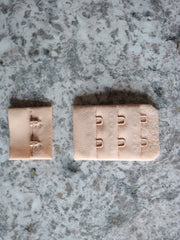 Load image into Gallery viewer, Beige Bra Hook & Eye Back Closure 3x2, 1.25"