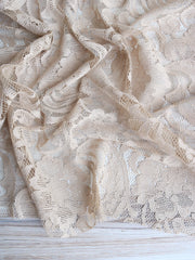 Load image into Gallery viewer, Sand Floral Cotton/Nylon Lace