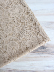 Load image into Gallery viewer, Sand Floral Cotton/Nylon Lace