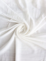 Load image into Gallery viewer, 4YD 18IN REMNANT; Off White Textured Stripe Rayon