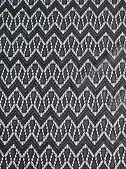 Load image into Gallery viewer, Black Chevron Crochet Lace