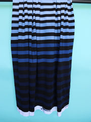 Load image into Gallery viewer, Ice Blue/Cornflower/Lapis/Navy K-Deer Signature Stripe Athletic Nylon/Spandex