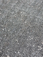 Load image into Gallery viewer, Black & White Herringbone With Nupps Wool Coating