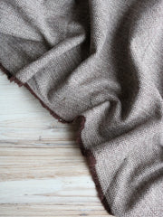Load image into Gallery viewer, Brown & Ivory Mini Herringbone Wool Coating