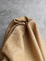 Load image into Gallery viewer, Golden Beige Herringbone Wool Coating