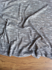 Load image into Gallery viewer, Black & Ivory Loose Weave Hacci Sweater Knit