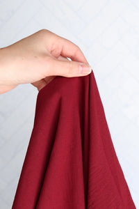 Burgundy Florence Stretch Woven