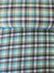 Load image into Gallery viewer, Navy/Fern/Blue Mini Check | Mammoth Flannel | Robert Kaufman