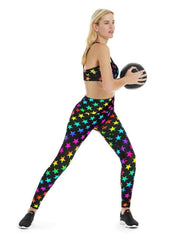 Load image into Gallery viewer, 'Lucky Stars' K-Deer Athletic Nylon/Spandex Tricot