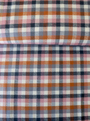 Load image into Gallery viewer, Spice/Navy/Mauve Mini Check | Mammoth Flannel | Robert Kaufman