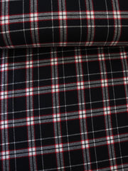 Load image into Gallery viewer, Black/Red/Ivory Plaid | Mammoth Flannel | Robert Kaufman