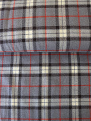 Load image into Gallery viewer, Gray/Ivory/Red Plaid | Mammoth Flannel | Robert Kaufman