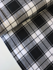 Load image into Gallery viewer, Black & White Plaid | Mammoth Flannel | Robert Kaufman