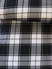 Load image into Gallery viewer, Black & White Plaid | Mammoth Flannel | Robert Kaufman
