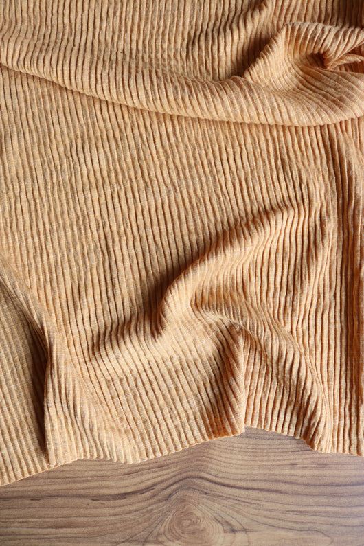 Mustard Almafi Rib Sweater Knit