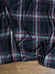 Load image into Gallery viewer, Teal & Poppy Window Pane Plaid Double Brushed Poly