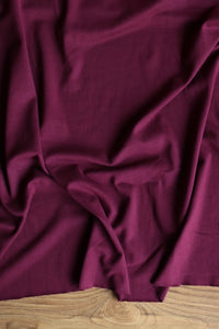 Burgundy Double Brushed Poly