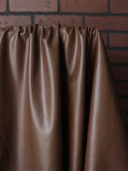 Load image into Gallery viewer, Brown Fleece Backed Vegan Stretch Leather