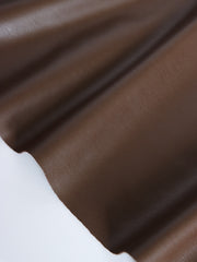 Load image into Gallery viewer, Brown Fleece Backed Vegan Stretch Leather