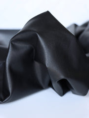 Load image into Gallery viewer, Black Fleece Backed Vegan Stretch Leather