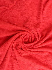 Load image into Gallery viewer, Red Smocked Jersey Knit